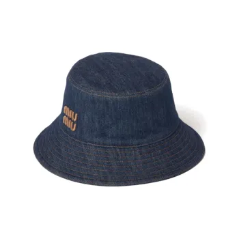 MIU MIU Fabric Bucket Hats Women's Blue