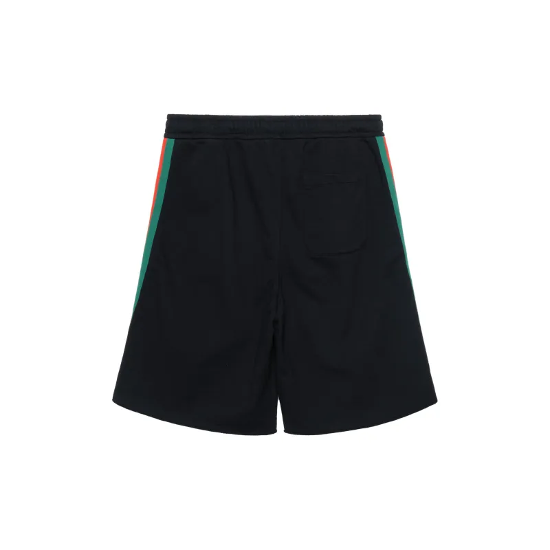 GUCCI X The North Face Web Print Cotton Shorts-1