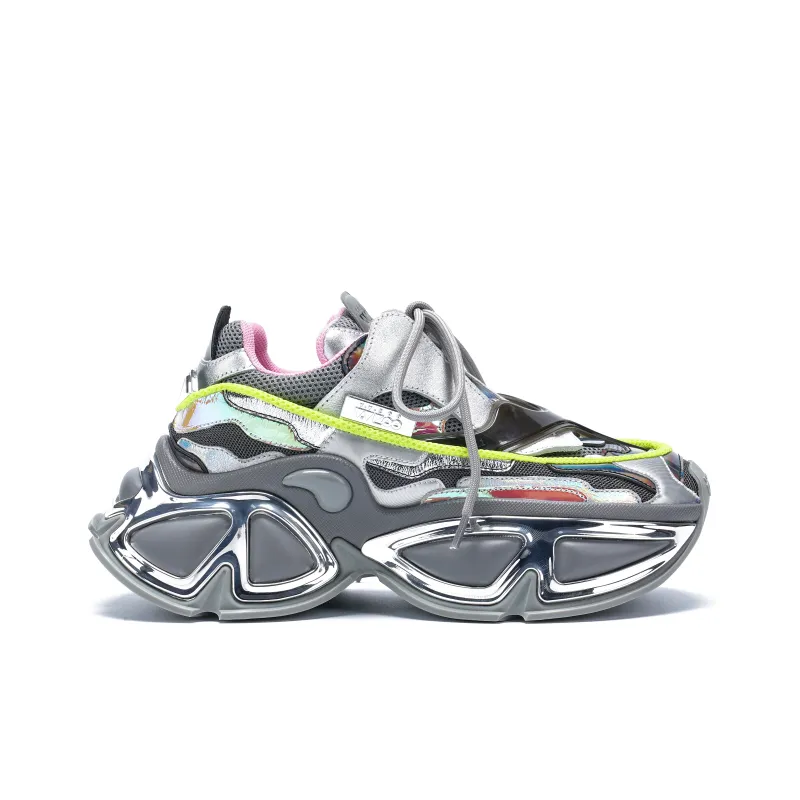 VINYVIOLA Cushioned Wear Resistant Height Increasing Low Top Chunky Sneakers Unisex-11