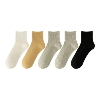 XXLLG Mid Calf Socks Men's 5 Pack