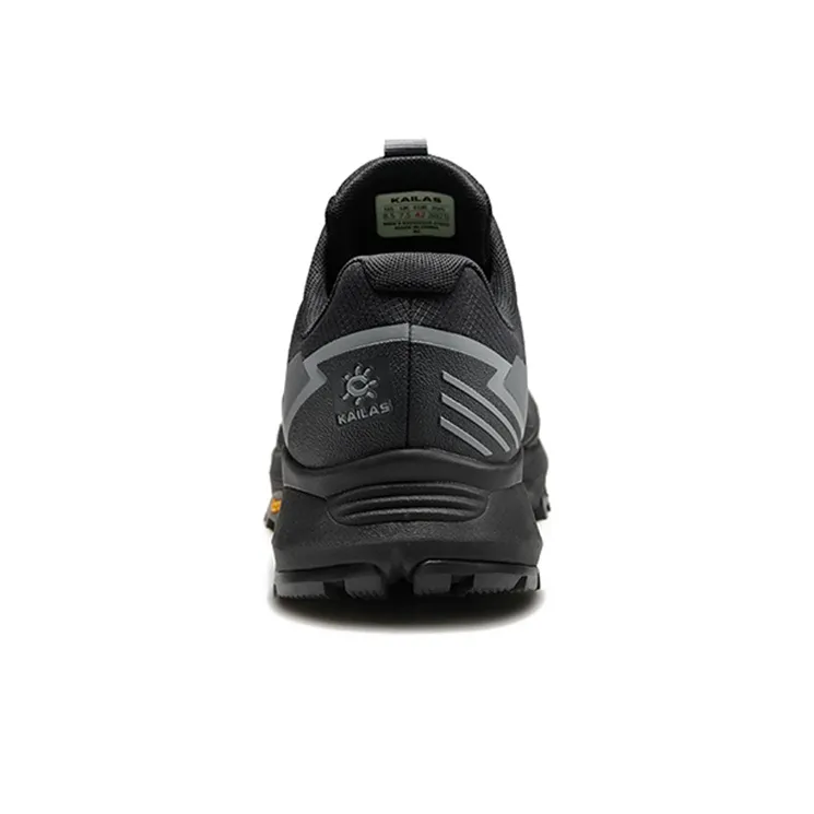 KAILAS Light Beige Low Top Hiking Shoes Men's Ink Black-3