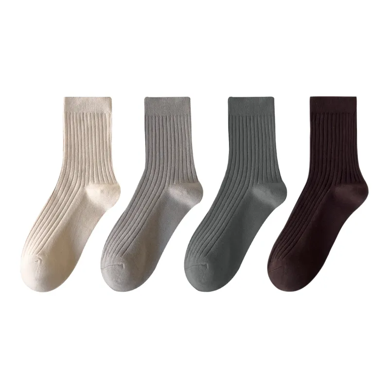 XXLLG Mid Calf Socks Women's 4 Pack-8