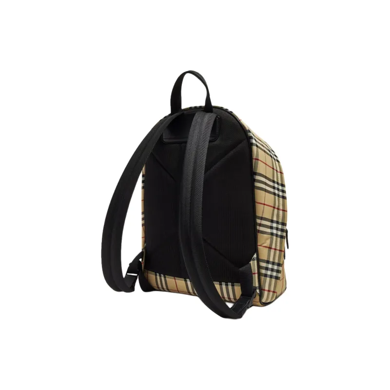 Burberry Fabric Backpack Men's Yellow & Multicolor-3