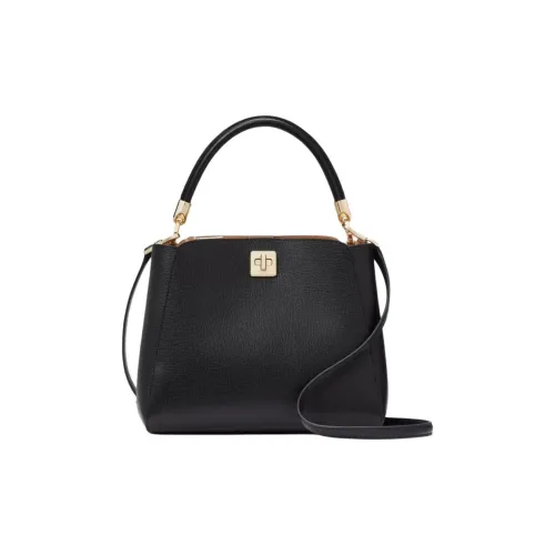 Kate Spade Grained Leather Handbag Shoulder Bag Crossbody Bag Large Size Women's Black