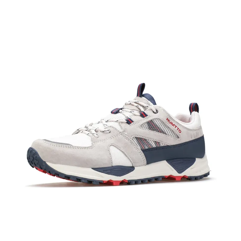 HUMTTO Cushioning Anti Slip And Wear Resistant Low Top Outdoor Shoes Men's White Blue-3