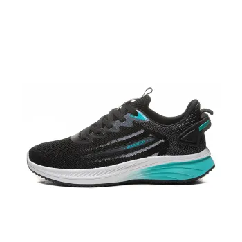 WARRIOR Running Shoes Men Low Top Black Green