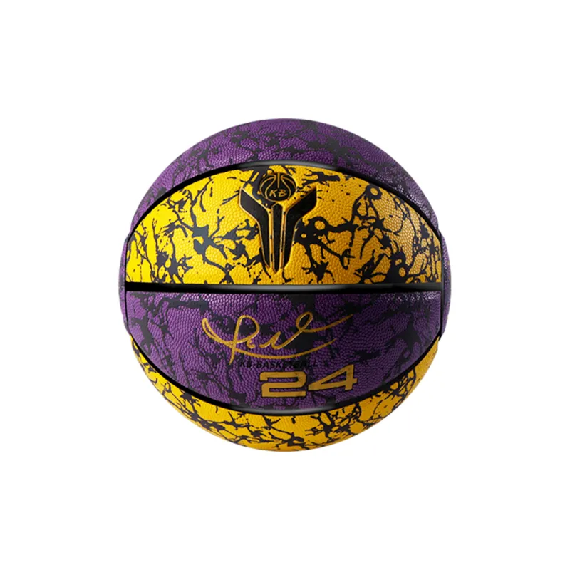 WADE PU Basketball Yellow Purple Size 7 Reflective Unisex-4