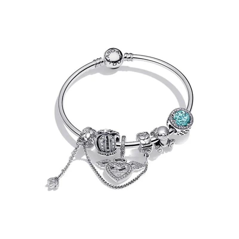 Pandora 925 Sterling Silver Bangles Women's Silver-0