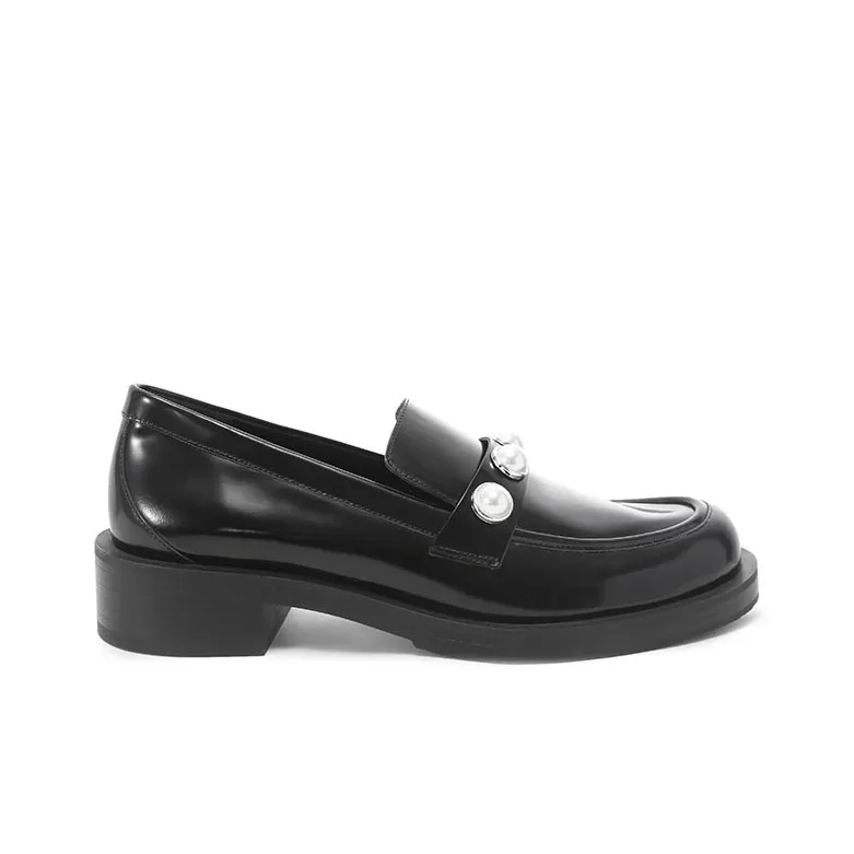 stuart weitzman Portia Bold Embellished Loafers-1