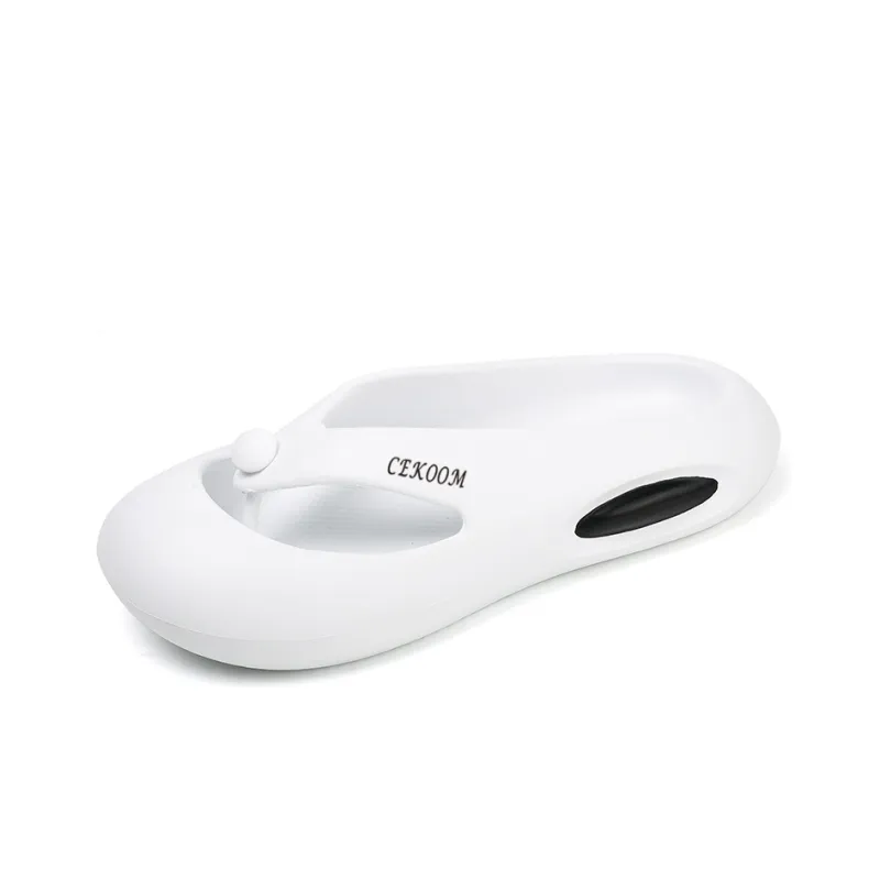CEKOOM Abrasion Resistant Flip Flops Unisex Beige-4