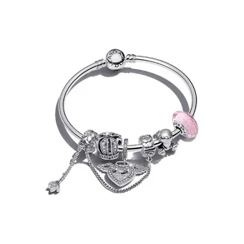 Pandora 925 Sterling Silver Bangles Women's Silver