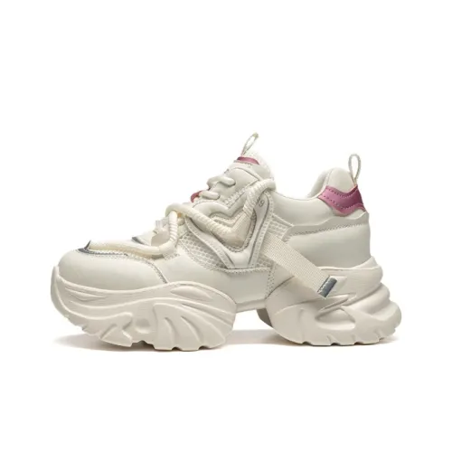 LEAVELAND Height Increasing Low Top Chunky Sneakers Women's