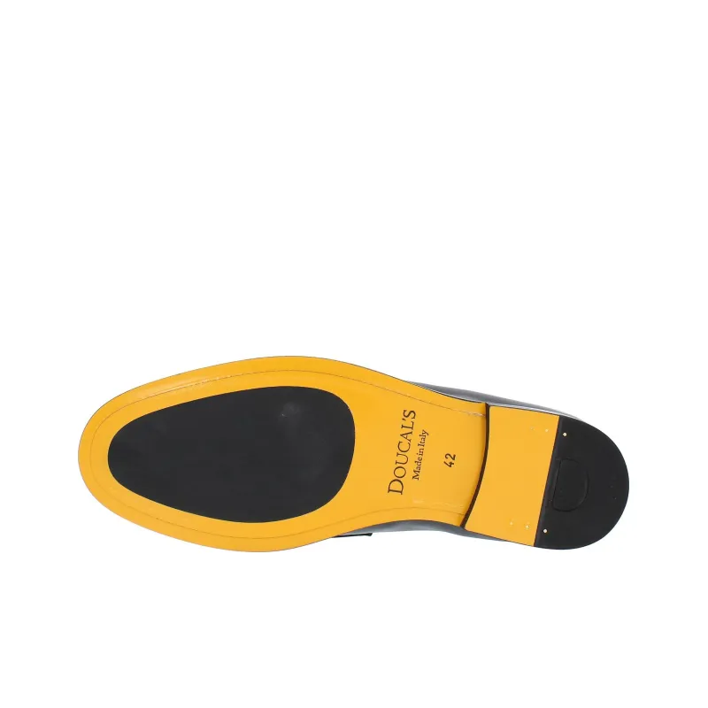 DOUCAL'S Faded Leather Penny Loafers-4