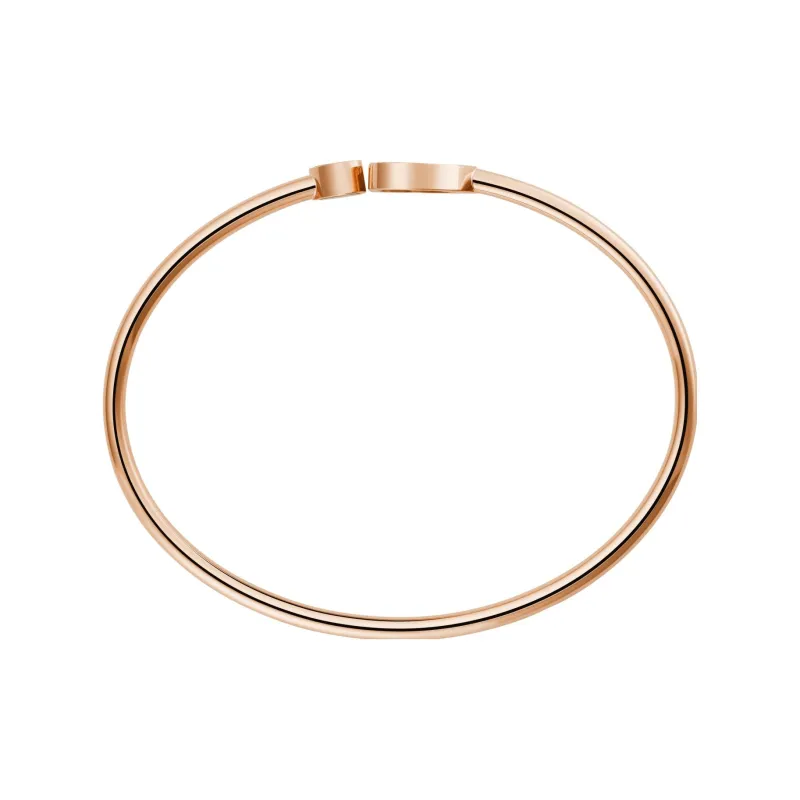 Chopard 18kt Rose Gold Happy Hearts Mother of pearl And Diamond Bangle-2