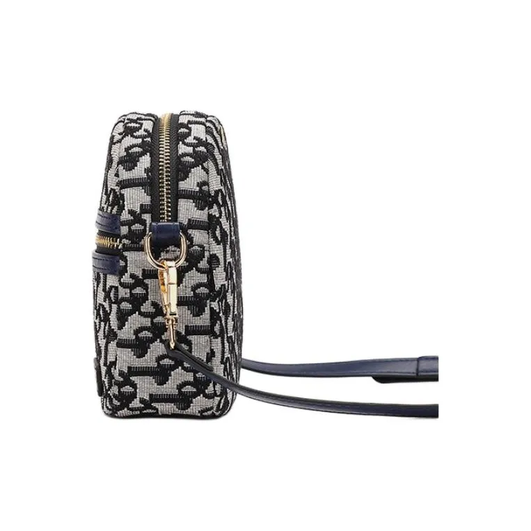CORALDAISY Fabric Crossbody Bag, Shoulder Bag Women's Black/Royal Blue-7