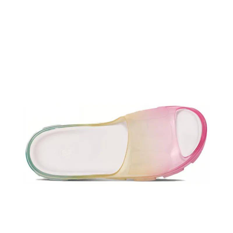 UGG Jella Clear Watercolors Slide Rainbow Blend Women's-3