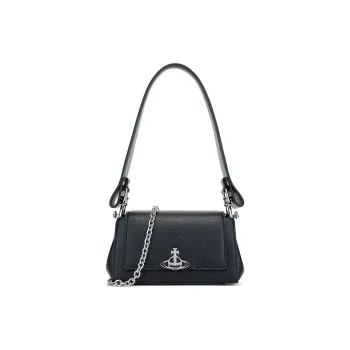 Vivienne Westwood HAZEL Recycled Polyurethane Portable Crossbody Bag, Shoulder Bag Women's Black
