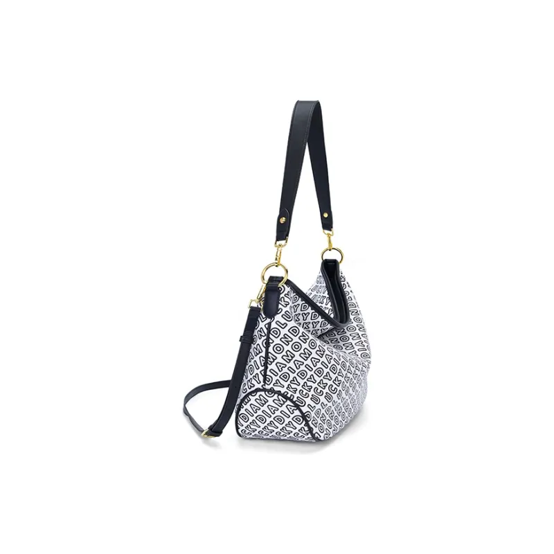 LUCKY DIAMOND PU Tote Combo Bag One Shoulder Bag Crossbody Bag Crossbody Bag Regular Women's Black/Gray/Red/Coffee-2