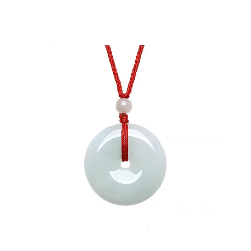 Cuizu Bean Type Jadeite Necklaces Unisex-0
