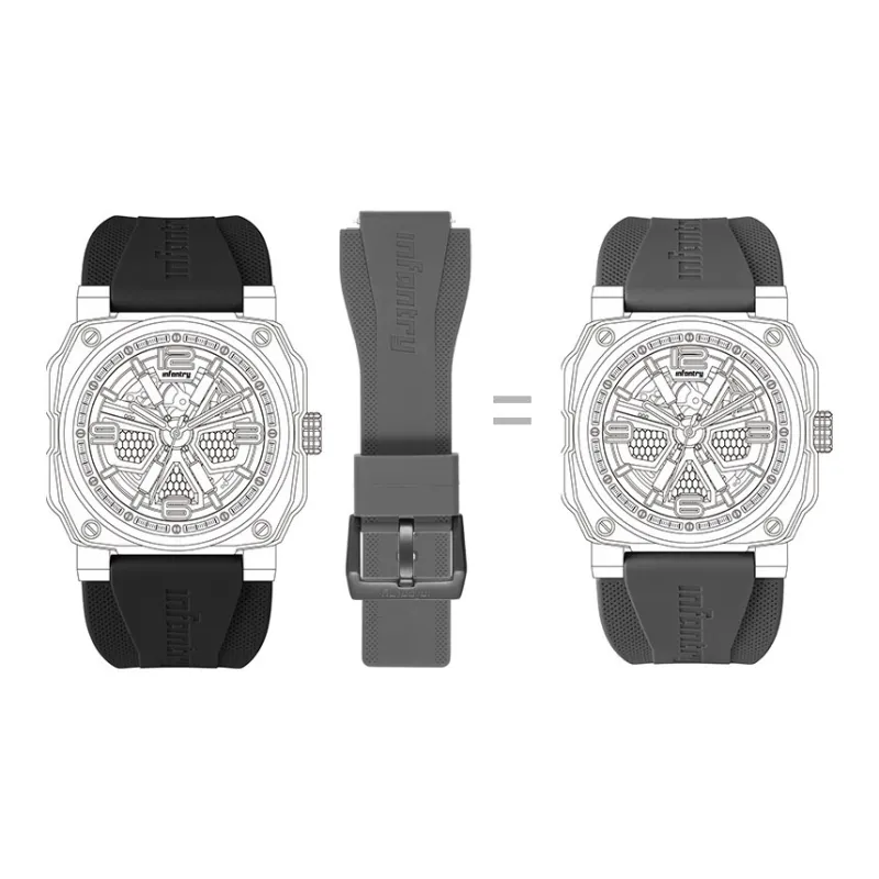 INFANTRY INYFANTRY Compatibility Watch Band Silicone Material-1