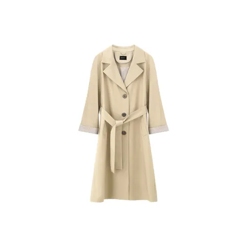 NINI WEST Trench Coats Women's Khaki