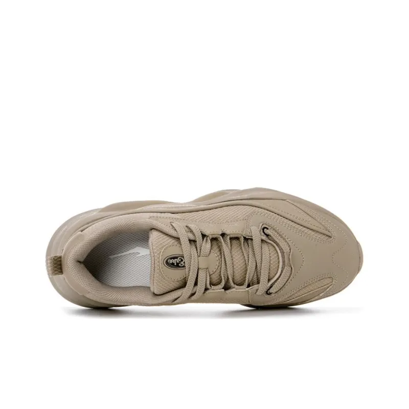 Erke Lightweight Low Top Running Shoes Women's Mist Gray Brown-3