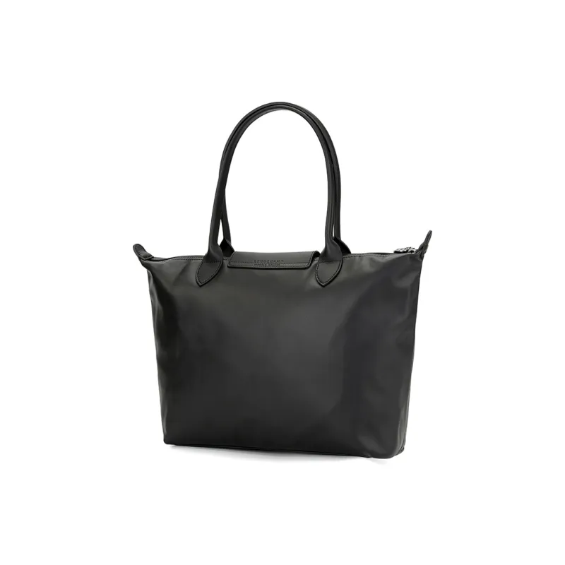 LONGCHAMP Le Pliage Xtra Cow Leather One Shoulder Handbags Medium Size Women's Black-2