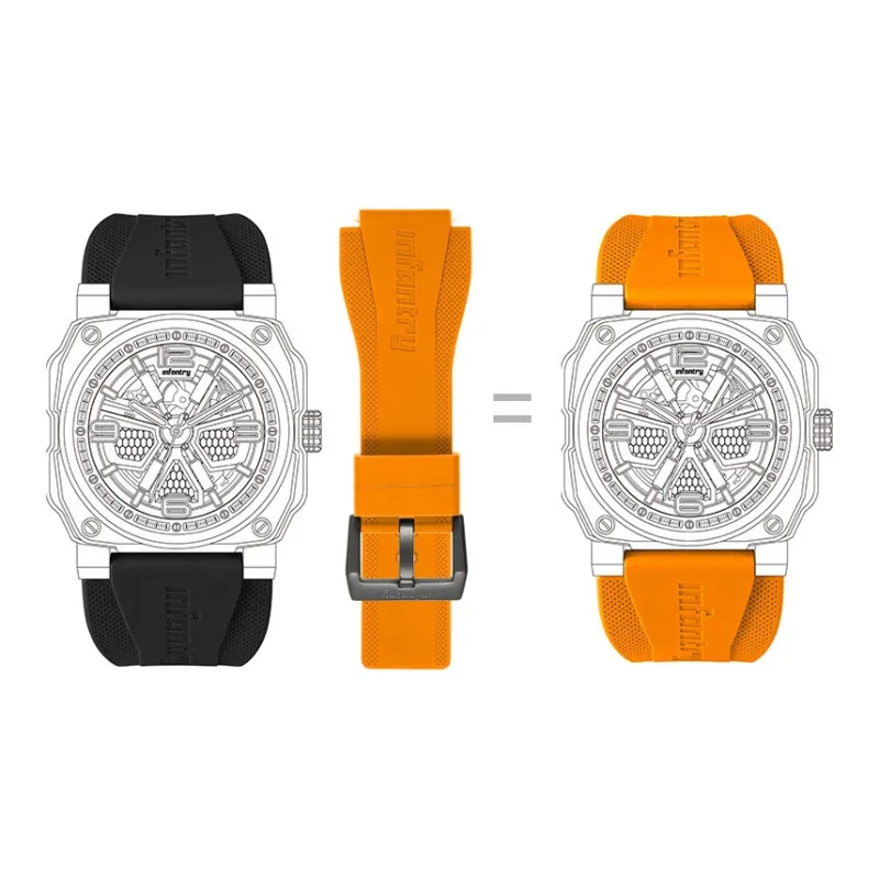 INFANTRY INYFANTRY Compatibility Watch Band Silicone Material-1