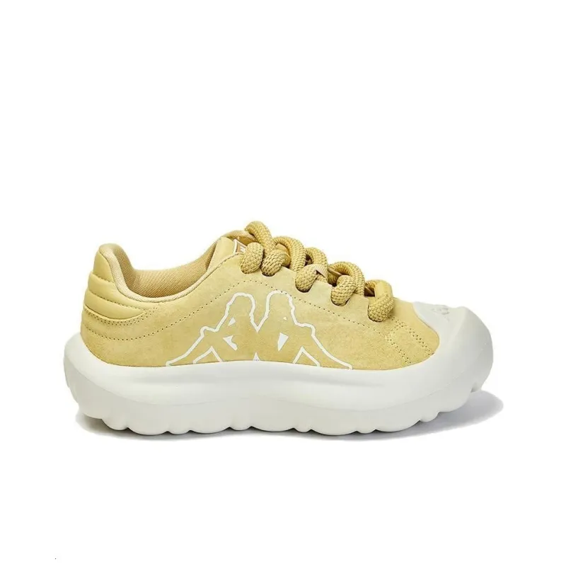 Kappa Wear resistant And Lightweight Low Top Casual Shoes Women's Yellow White-1