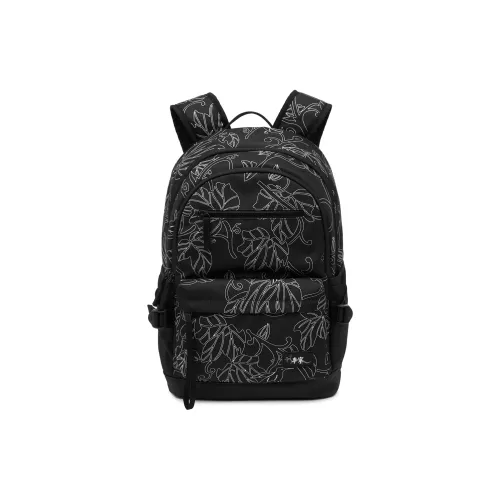 LINING Sports Life Collection Backpacks Black All Over Print