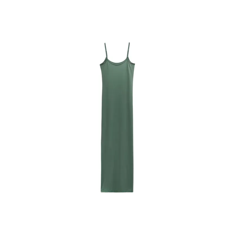 ZARA Slip Dresses Women's Light Green-1