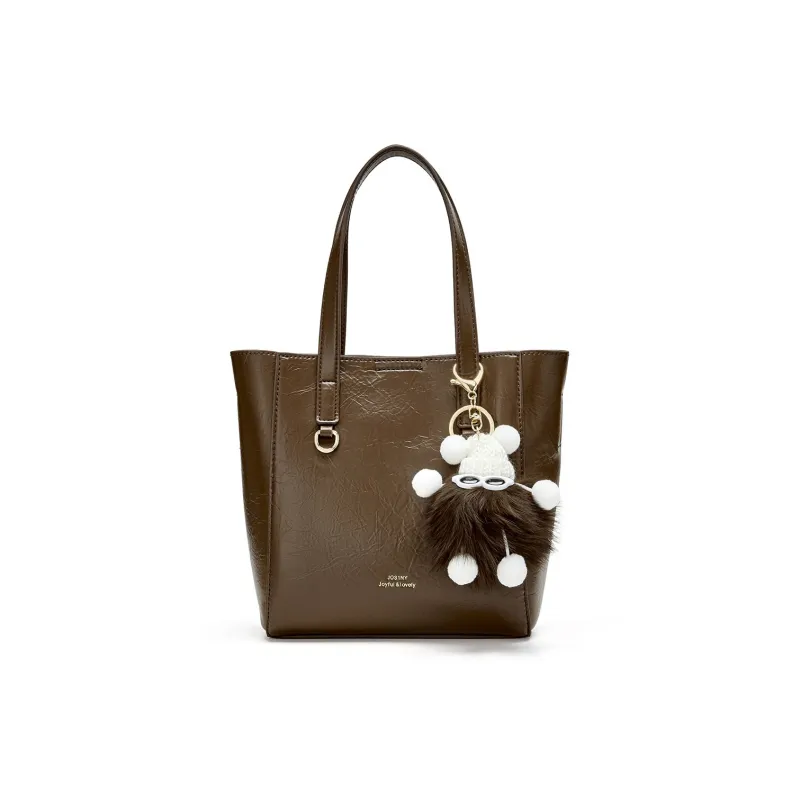JOSINY PU With Cow Leather One Shoulder Handbag Regular Women's-4
