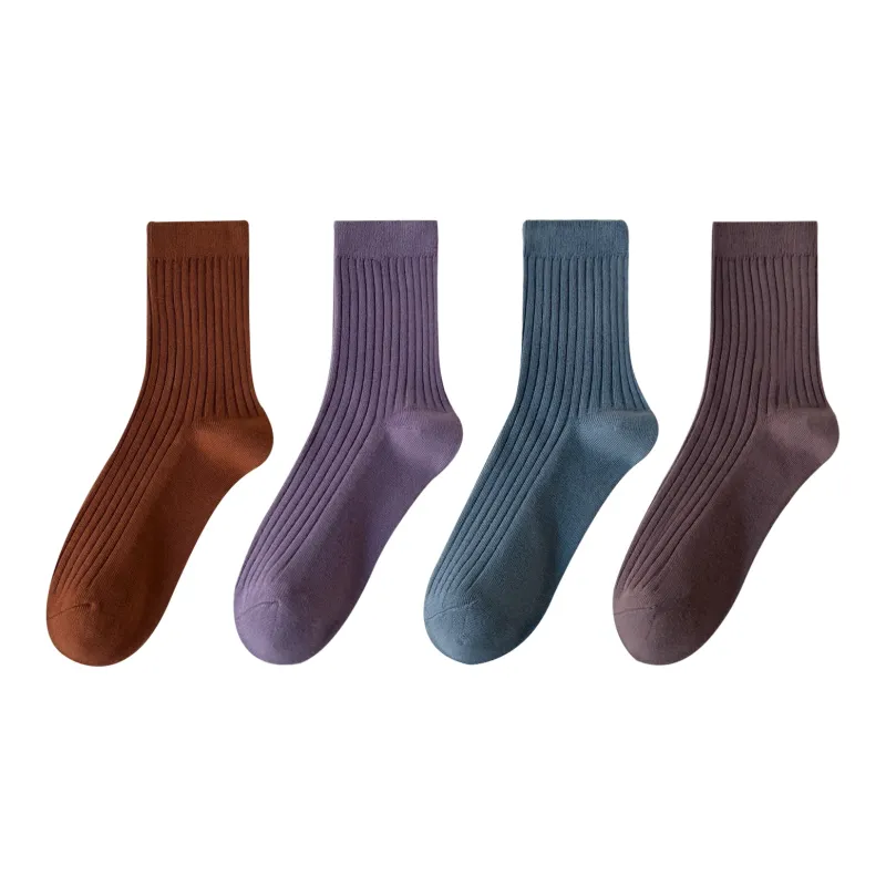 XXLLG Mid Calf Socks Women's 4 Pack-7