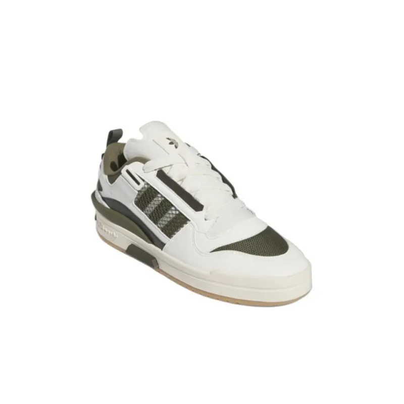 Adidas Originals FORUM Slip Resistant Cushioning Low Top Skateboard Shoes Unisex White Green-2