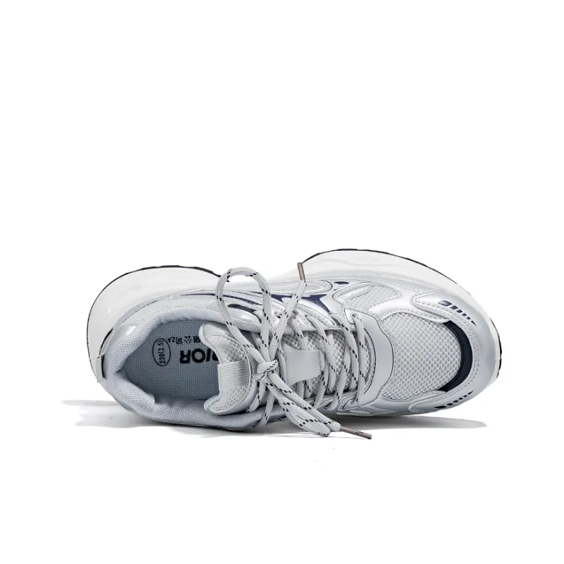 WARRIOR Chunky Sneakers Unisex Low Top Blue-2
