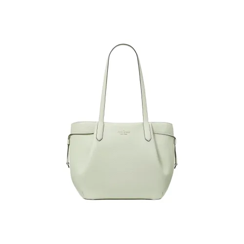 Kate Spade Litchi Grain Leather One Shoulder Handbags Women's Light Olive