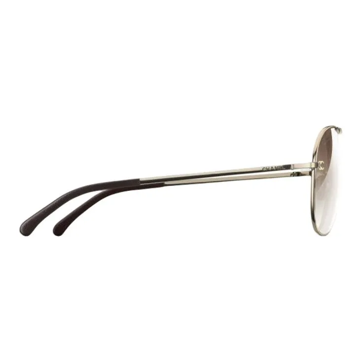 CHANEL Aviator Sunglasses Women's Gold-3