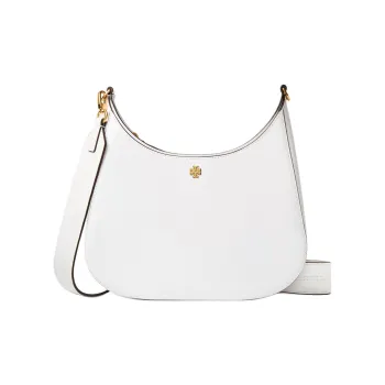 TORY BURCH Emerson Cow Split Leather Crossbody Bag Shoulder Bag Women's White