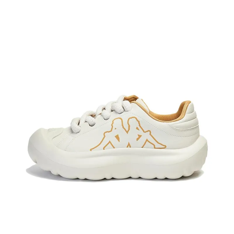 Kappa Wear Resistant Low Top Casual Shoes Women's Beige Yellow-0