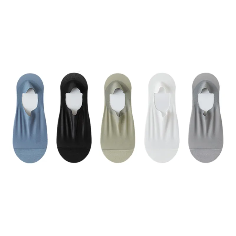 MIIOW No Show Socks Men's 5 Pack Mixed Color-0