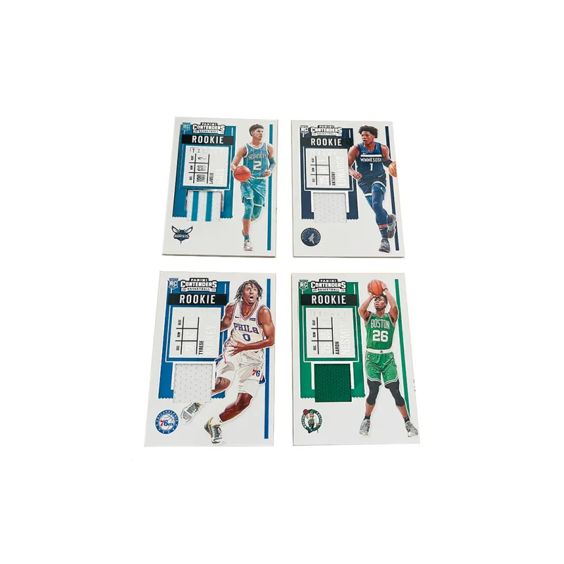 PANINI NBA Player Character Ball, Edwards, Maxey, Nesmith, Player Card, Card Product Access Sports Cards 4 Pcs-0