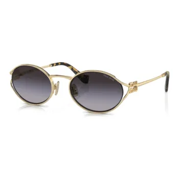 MIU MIU Logo plaque Oval frame Sunglasses
