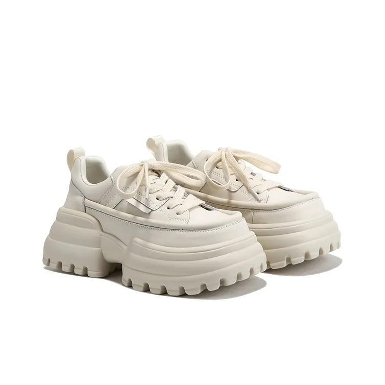 SELAIYA Anti Slip Wear Resistant Low Top Chunky Sneakers Women's-6