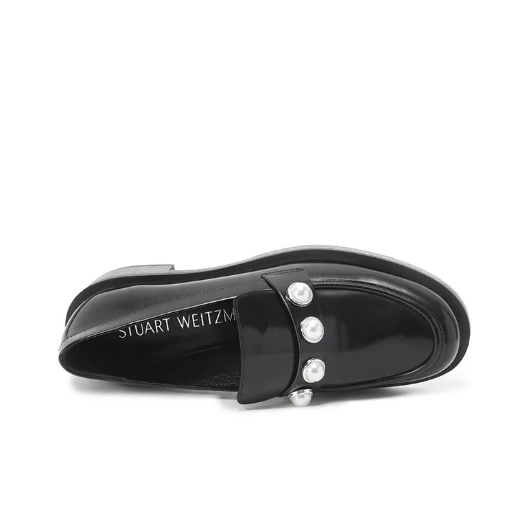 stuart weitzman Portia Bold Embellished Loafers-3