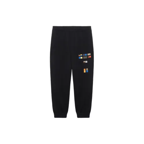 Burberry Badge Appliqué Cotton Jogging Pants 