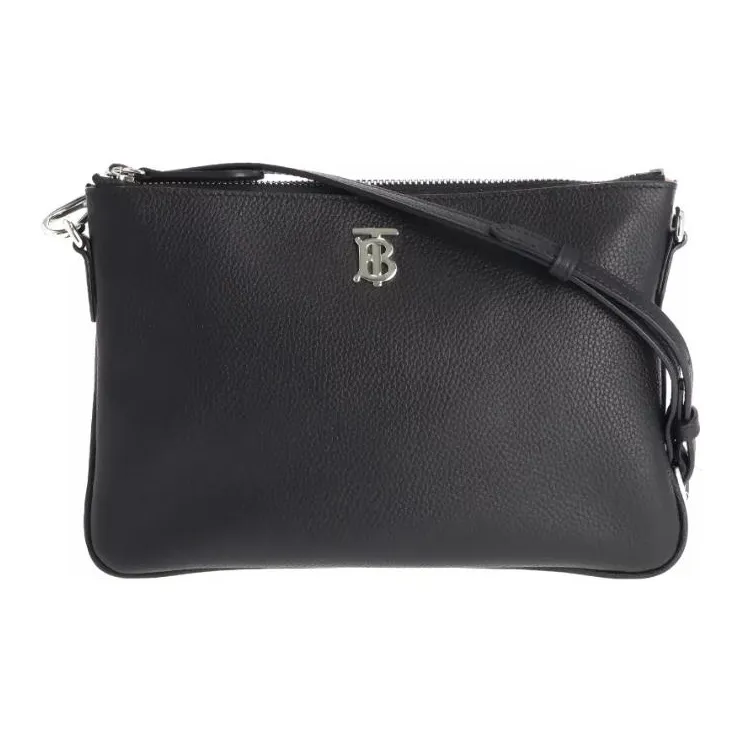 Burberry Calfskin Shoulder Bag Crossbody Bag Unisex Black-0