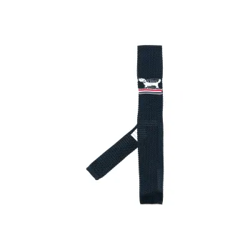 THOM BROWNE Hector Pointelle Knitted Silk Tie