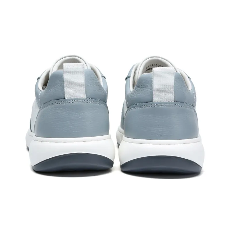 Satchi Lightweight Wear Resistant And Slip Resistant Low Top Skateboard Shoes Men's Blue White 3CM-4
