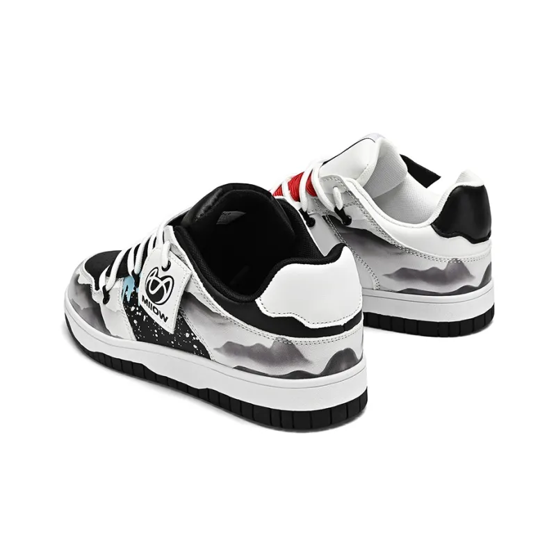MIIOW Trend Party Series Coverage Anti Slip Wear Resistant Lightweight Breathable Low Top Skateboard Shoes Unisex-16