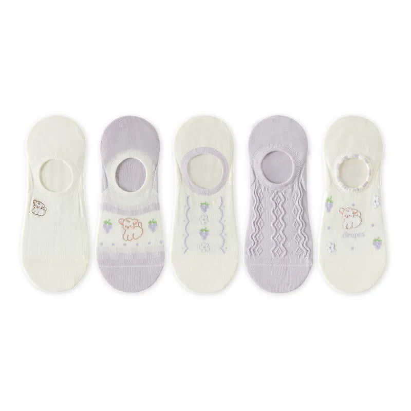 Caramella No Show Socks Women's 5 Pack-0